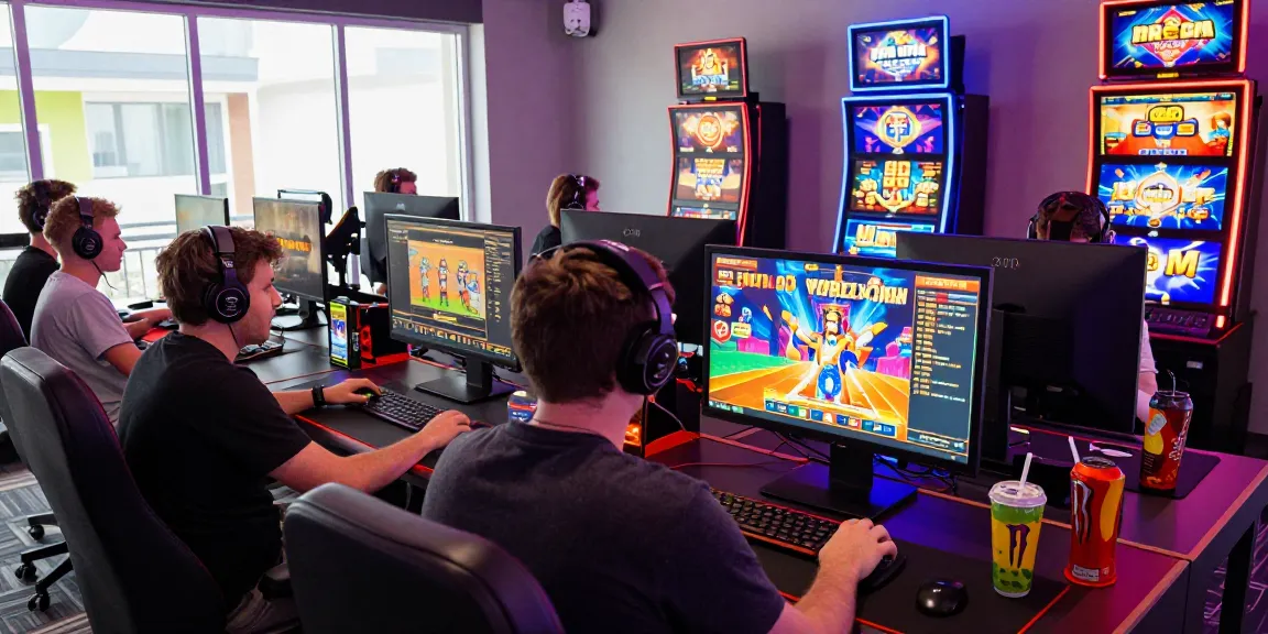 Giocatori coinvolti che si divertono con diversi giochi nei casinò online siti non AAMS, presentando grafiche vivaci e interazioni con dealer dal vivo.