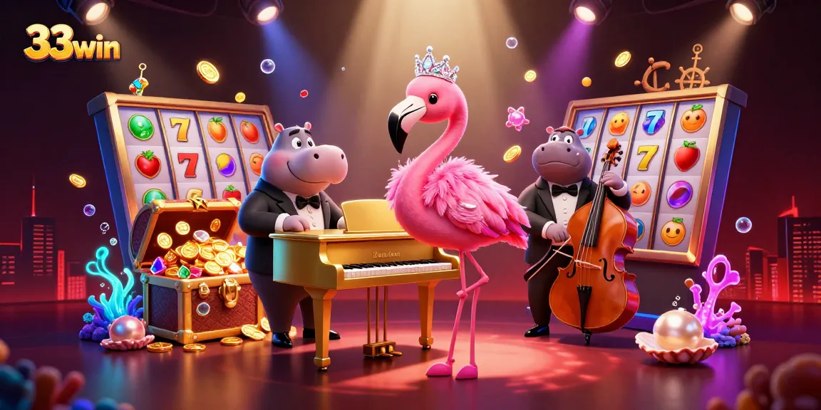 Experience the vibrant world of 33win casino with our lively characters and exciting slot games.