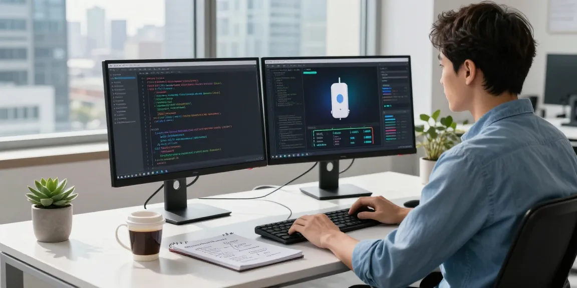 快连 network performance optimization in a modern workspace with coding and metrics.