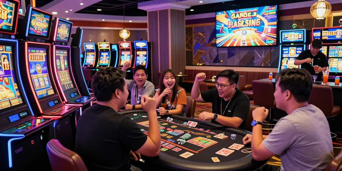 Exciting players winning at slot gacor games in a lively casino