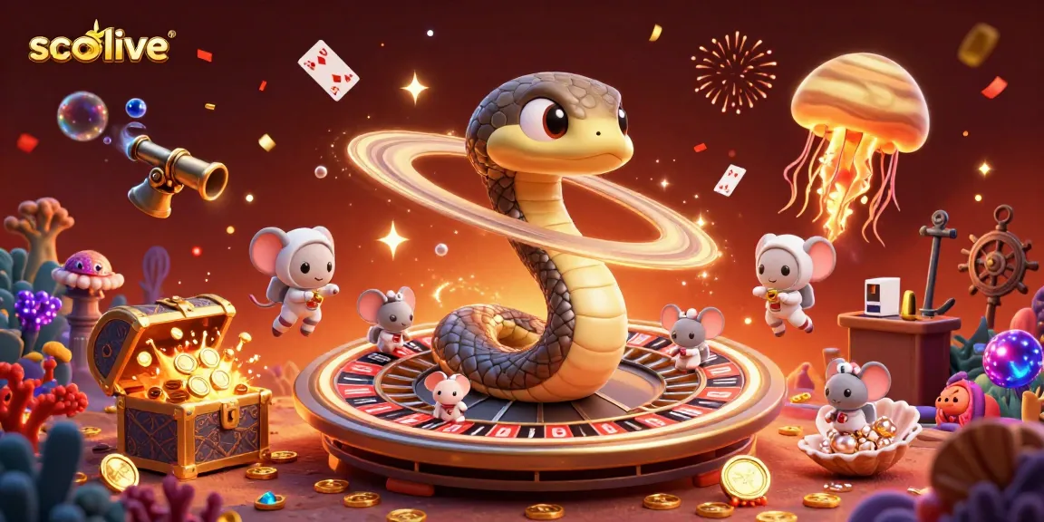 Experience high-stakes betting in SOCOLIVE's cosmic-themed roulette with vibrant characters and elements.